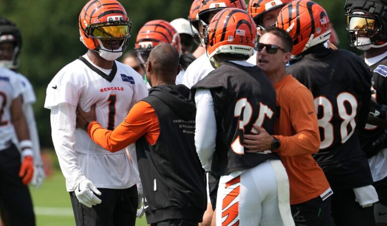 Burrow embraces Bengals’ training camp urgency as tempers flare during 1st practice
