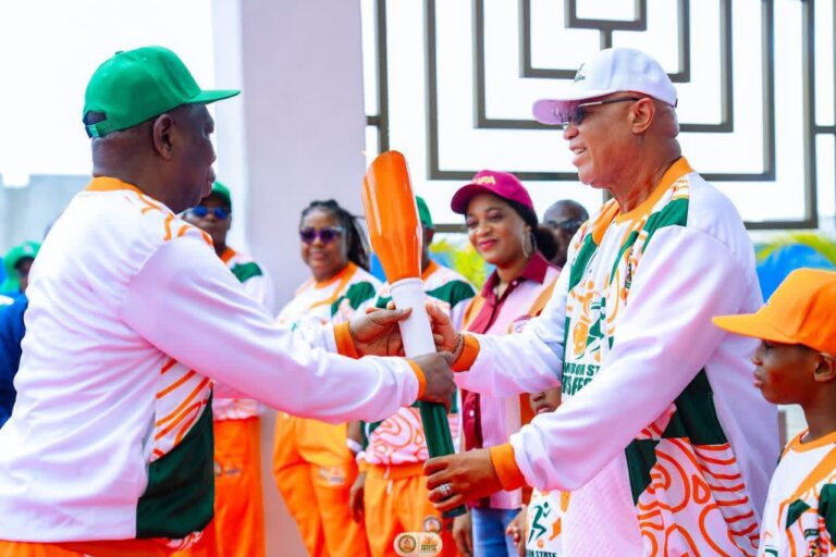 Governor Umo Eno Receives 2026 Akwa Ibom Sports Festival Torch