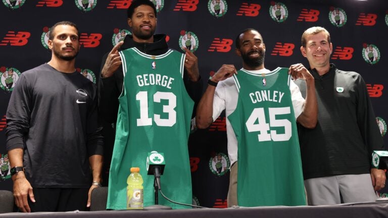 Takeaways from Paul George & Mike Conley’s Celtics introduction