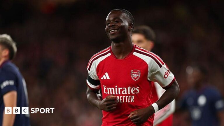 Arsenal 3-0 Lille: Bukayo Saka responds to challenge as fringe players have mixed night